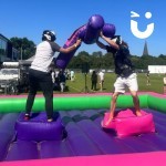 Gladiator Joust Hire at a corporate fun day