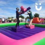 Gladiator Joust Hire at a corporate fun day
