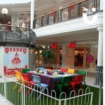 Our Crafts Workshop Hire set up inside of a shopping centre waiting for the children to take part
