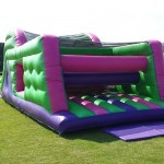 our Assault Course main pegged into the ground at a fun day