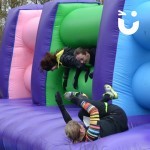 People falling through the Assault Course Mangle