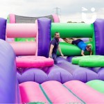 Assault Course Multiple Sections hire 2 teachers on the assault course during a school event