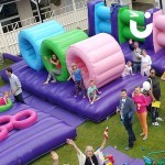 Birds eye shot of the Assault Course Activity Run Multiple Sections