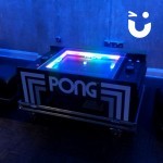 The Atari Pong Table Hire has vibrant lights making it the perfect accessory for events with low light atmosphere 