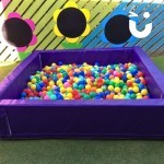 Ball Pool 3 Hire set up outside at a family fun day