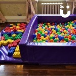 Ball Pool 4hire set up inside at a wedding ready for children to play with