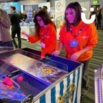 Bounce A Ball Hire at an exhibition with 2 women competing to win 