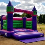 The Bouncy Castle Hire Adult ready for a family fun day