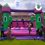 Large Event Castle 1 at a university event with students having fun