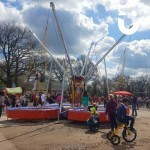 Bungee Trampolines Hire at a very busy community event1
