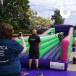Our Bunjee Run in at a Family Fun Day