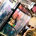 A girl trying out the Ballnado Hire during an exhibition event