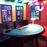 The Blackjack Table on an evening event.