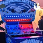 Snowball Battle Hire set up at an office Christmas party