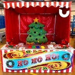 Christmas side stall ball in a bucket christmas tree