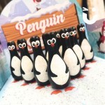 Penguin Skittles Stall close up of penguins ready to be knocked down