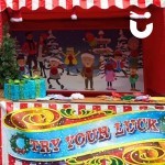 Christmas Snowball Toss Hire close up of design