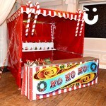 our CHRISTMAS STALL HOOK A DUCK  set up indoors