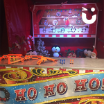 Another shot of the Christmas themed target shoot with crossbows 