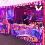 Christmas Funfair Target Stall Hire set up and ready for the festive fun to begin