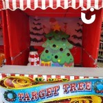Christmas Target Tree Side Stall set up and ready to use