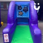Football Pod outside in an office carpark