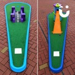 holes 9 and 8 of the crazy golf hire