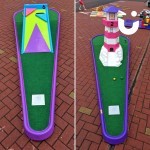 Hole 6 and 2 of the crazy golf hire