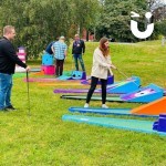 Crazy Golf at a Corporate Fun Day being enjoyed by colleagues