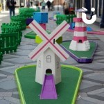 Crazy Golf Image Based In City Highstreet