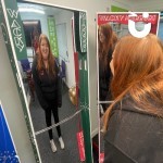 Crazy Mirrors set up in our office