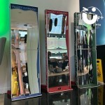Crazy Mirrors set up and ready for a corporate event