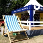 Giant deckchair at an Arnold Clark show