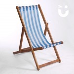 Our Deckchair Hire in blue and white stripe
