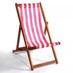 The Deckchair Hire in red and white stripe
