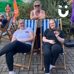 Deckchairs at a Summer office social