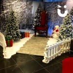The Elaborate Wooden Throne during a meet and greet with Santa