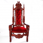 Elaborate Wooden Throne on its own