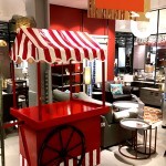 Our empy cart inside of a retail store