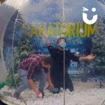 Branded Event Globe Hire travelling around UK for a book launch