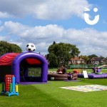 The Football Shoot Out Inflatable Hire next to our Giant Games Hire