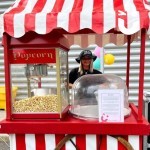 Candy Floss and Popcorn on the Same Cart Hire - Staffed by a smiling Fun Expert