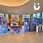 Candy Floss Cart Branded for an exhibition