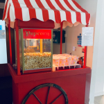Candyfloss & Popcorn on the same traditional cart hire
