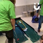 Indoor Putting Golf at a team building event