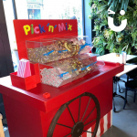 Pick & Mix set up on a traditional cart