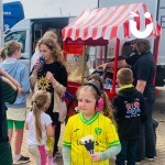Popcorn Cart at a busy promotional event