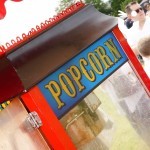 Close up of the Popcorn Fun Foods Hire logo