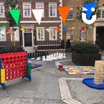 Giant Games area set up down south near london