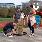 Giant Jenga at Corporate fun Day